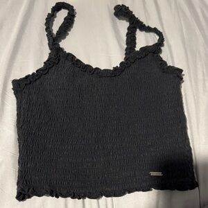 Hollister Black Ruffled Camisole